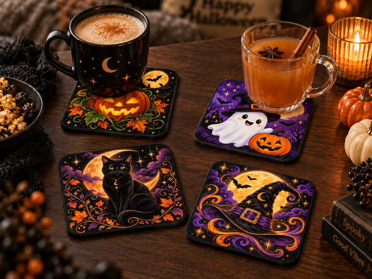 Halloween Ceramic Coasters