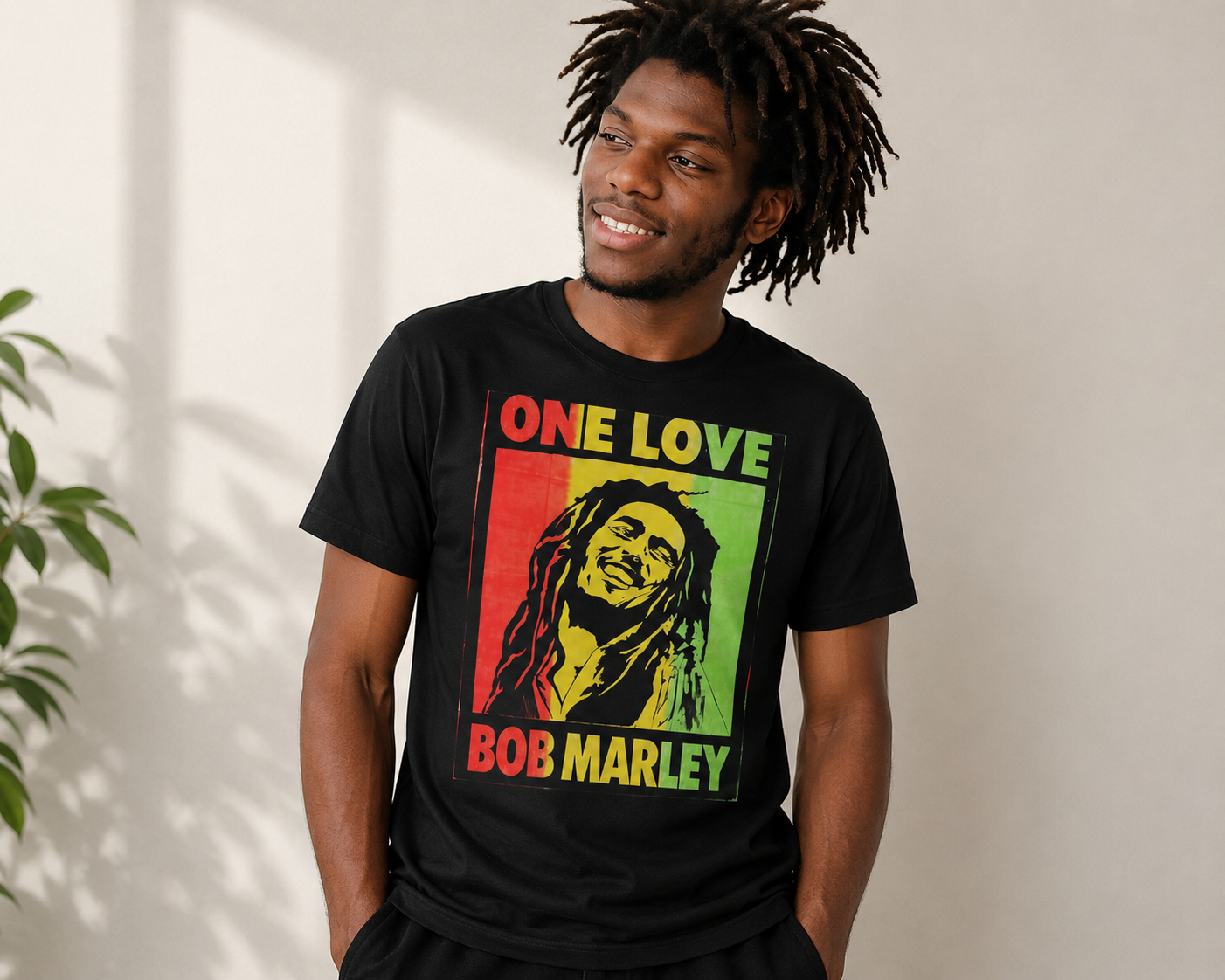 One Love Bob Marley Graphic T-Shirt