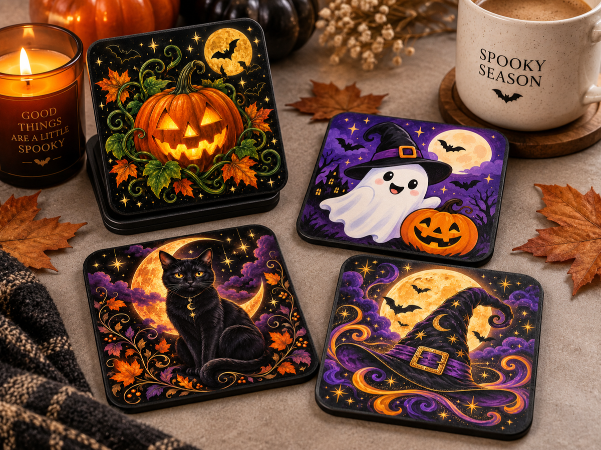 Halloween Ceramic Coasters