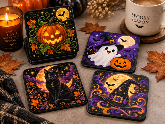 Halloween Ceramic Coasters