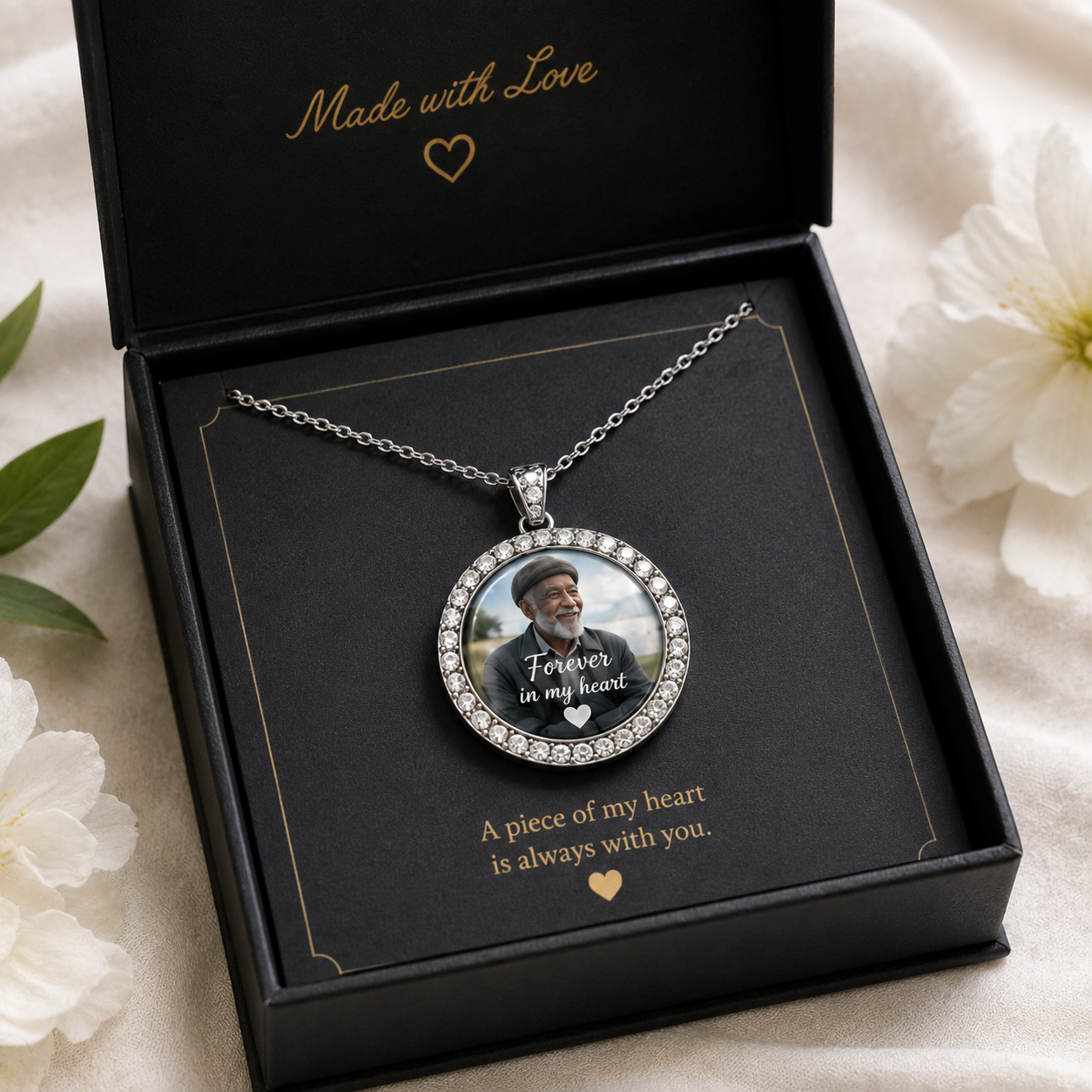 Forever in My Heart necklace in gift box