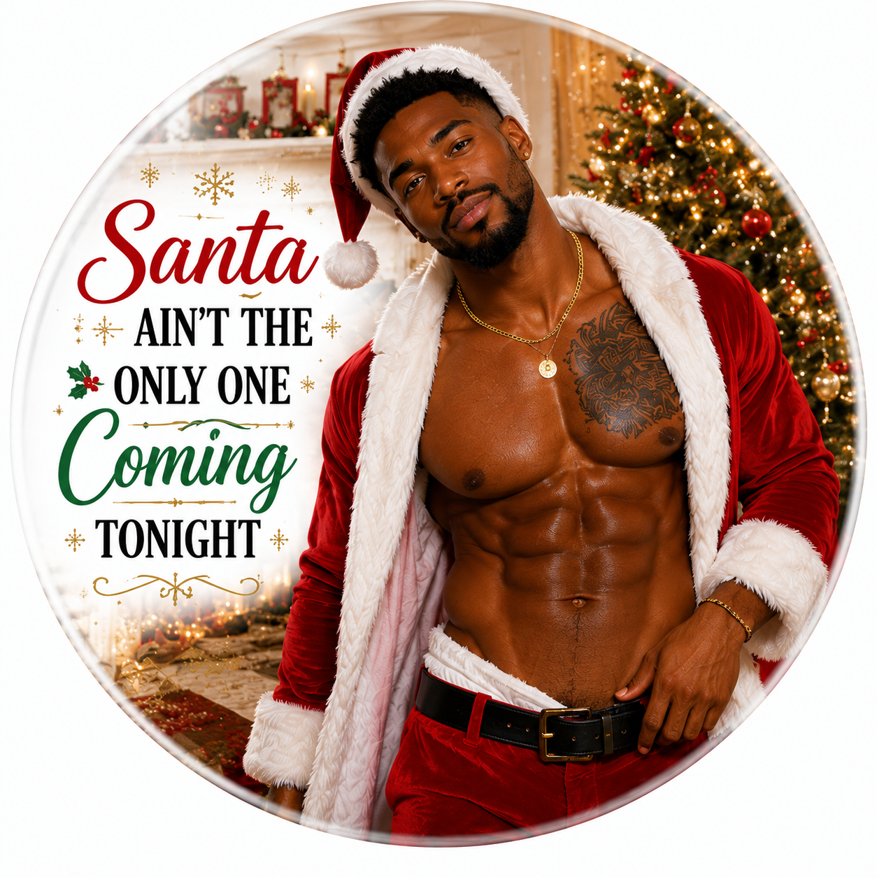 Dear Santa Define Good ceramic Christmas ornament