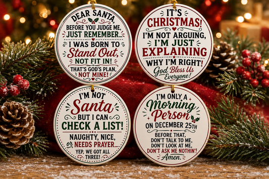 Holitude Christmas Ornaments