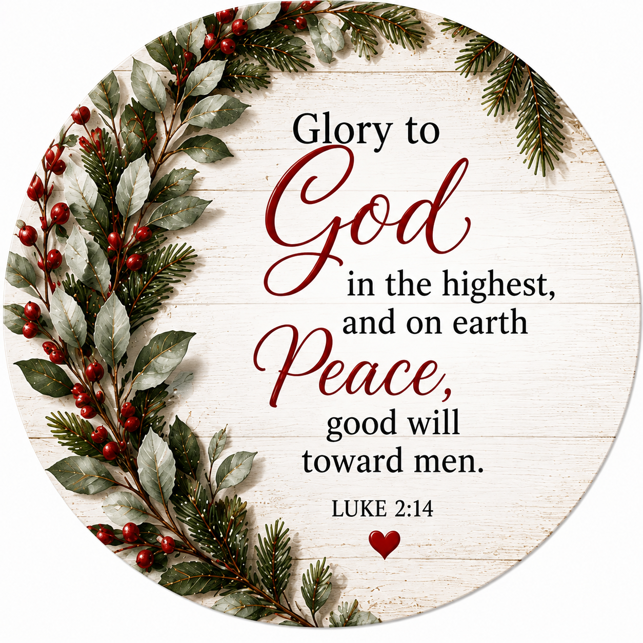 Faith Hope Love Scripture Ceramic Ornament Set – Christian Christmas Gift