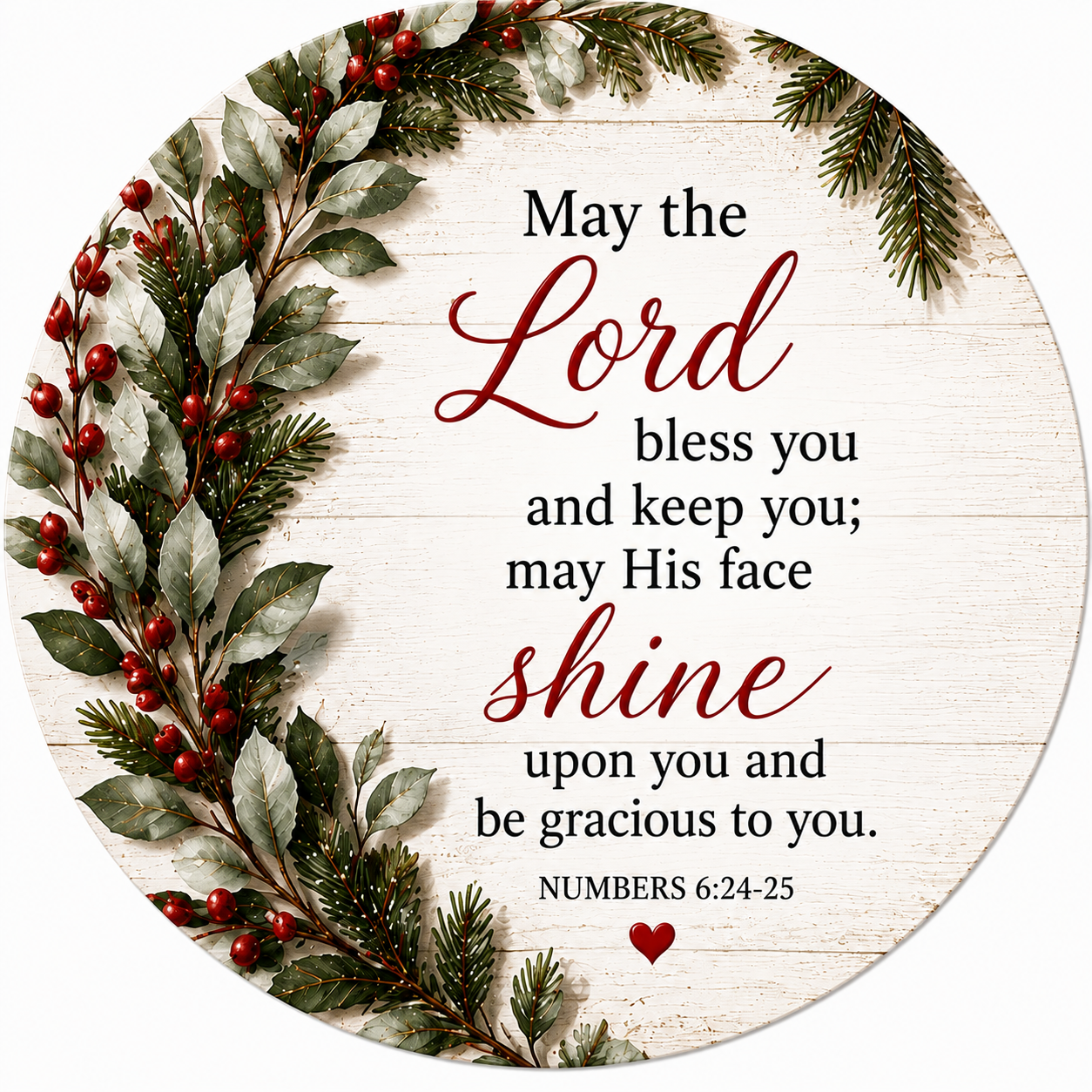 Faith Hope Love Scripture Ceramic Ornament Set – Christian Christmas Gift