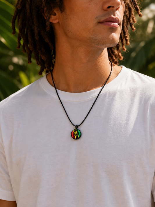 Bob Marley Rasta Pendant Necklace