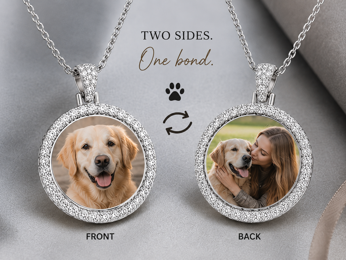 Double-Sided Custom Pendant Necklace