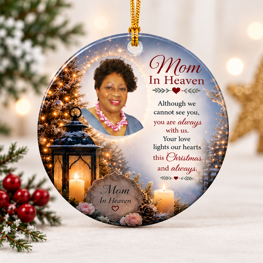 Mom in Heaven Memorial Christmas Ornament