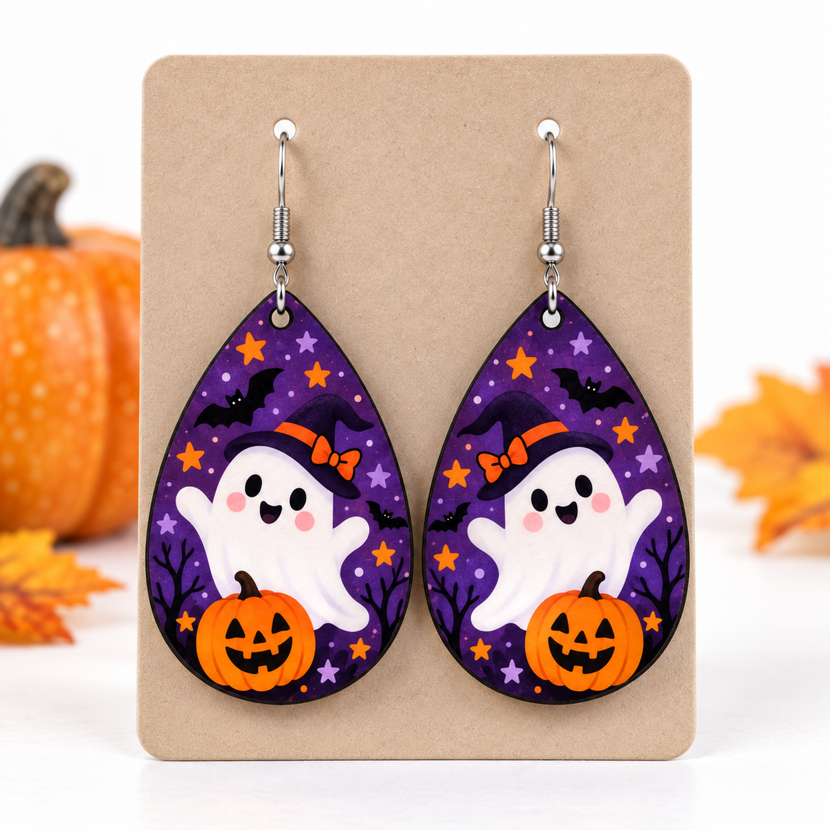 Halloween Teardrop Earrings - 10 Designs