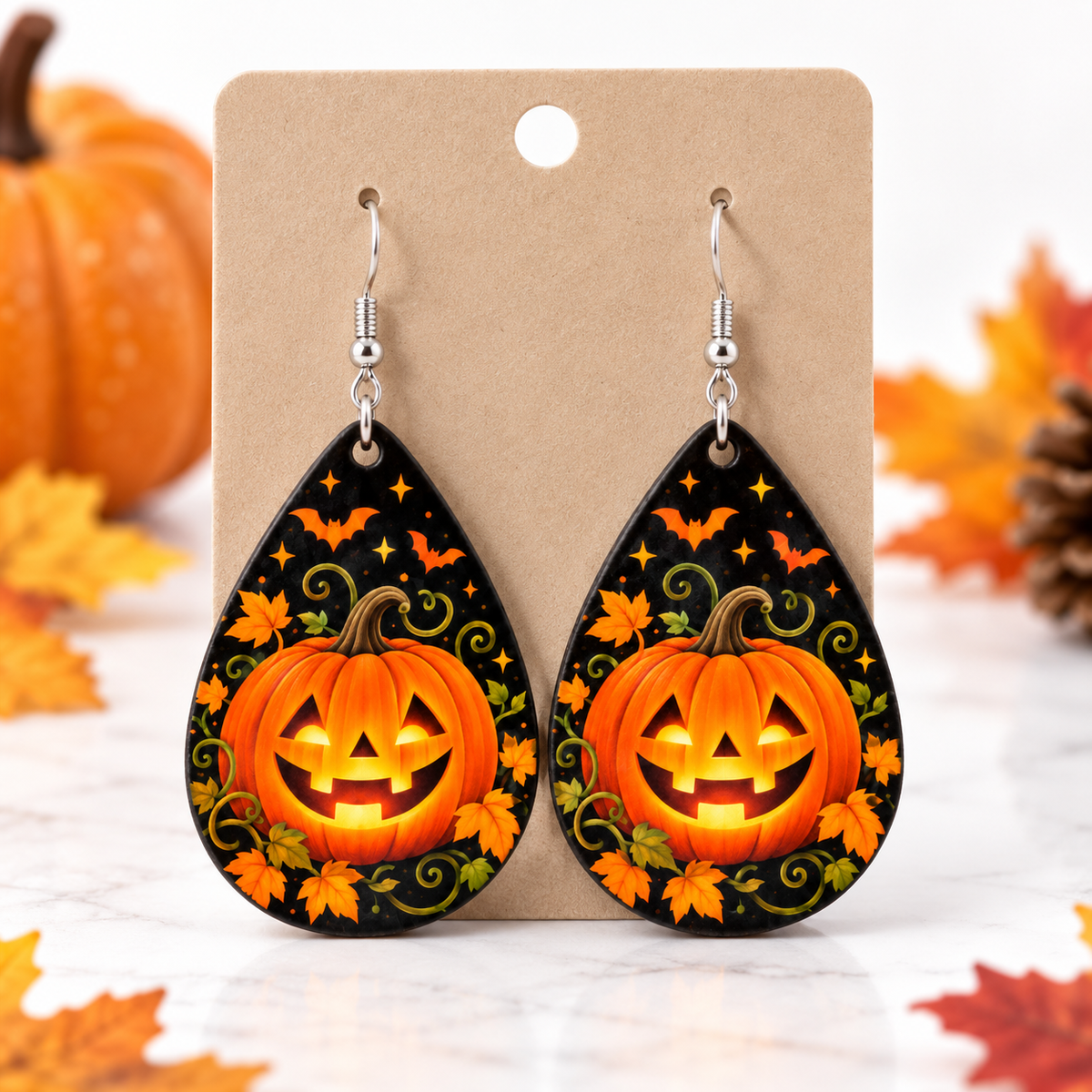 Halloween Teardrop Earrings - 10 Designs