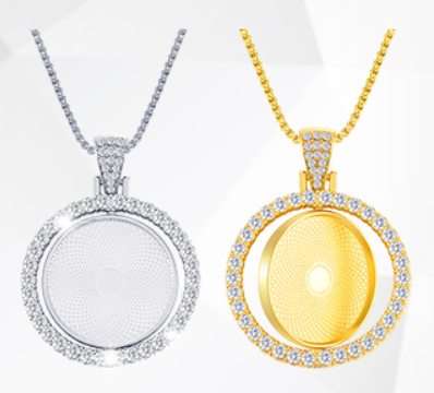 Double-Sided Custom Pendant Necklace