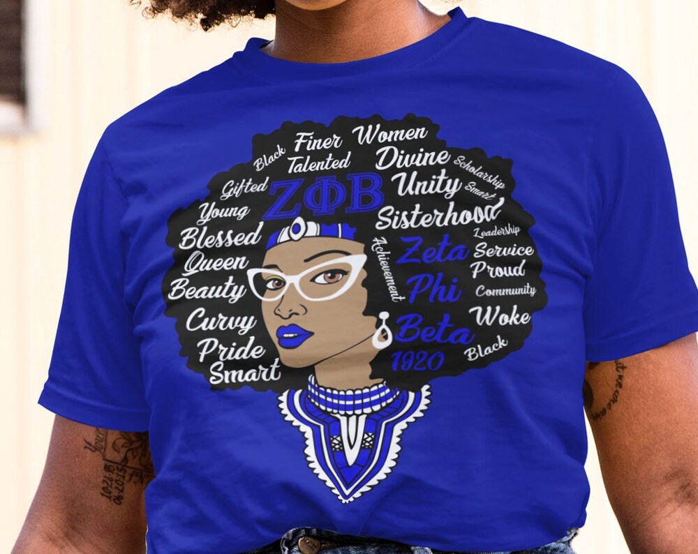 Zeta Phi Beta Afro Tee